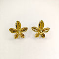 Gold Daisy Stud Earrings