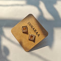 Square Crystal Stud Earrings